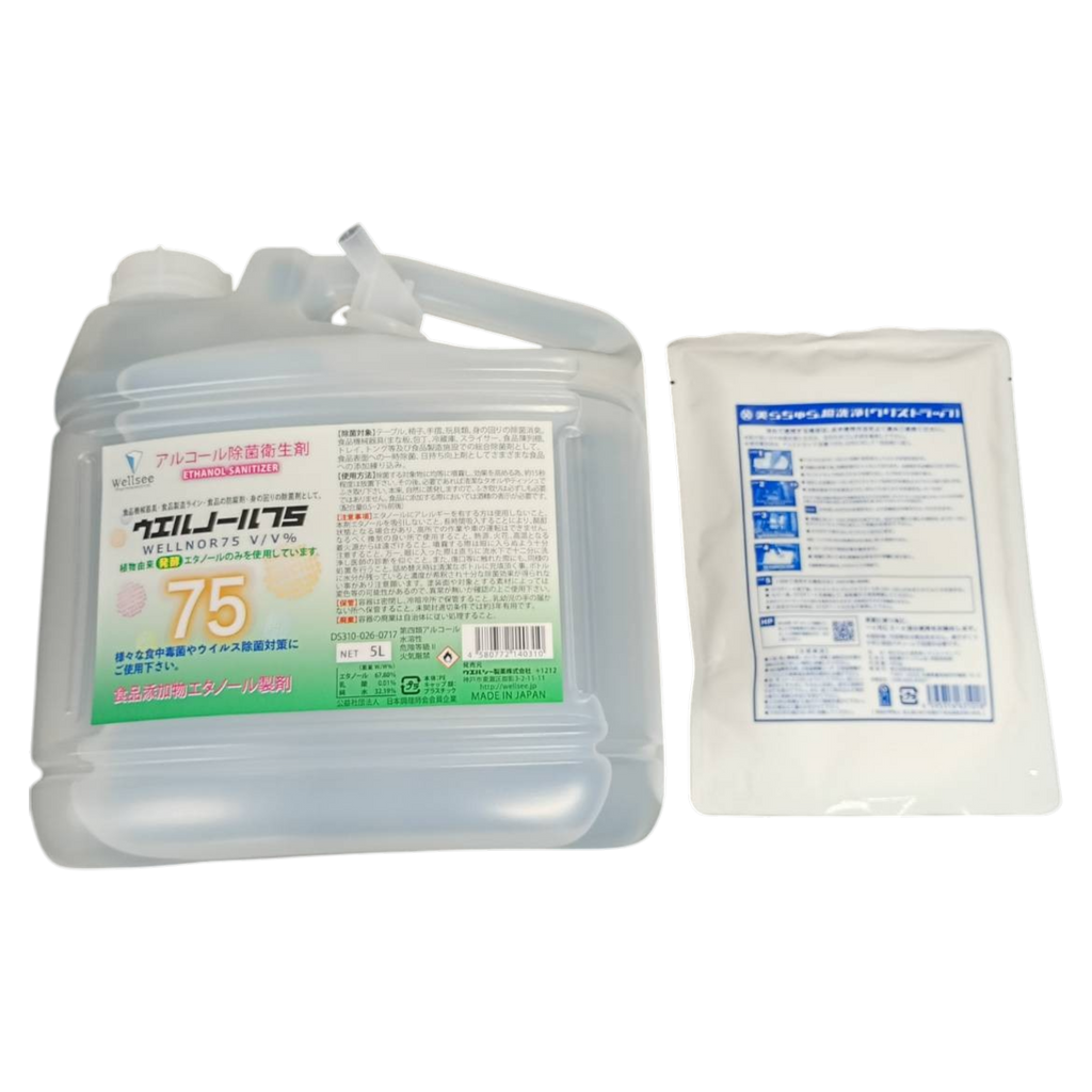 美ら技研 美らちゅら超洗浄 グリストラップ洗浄剤＋ウエルノール75 5L セット