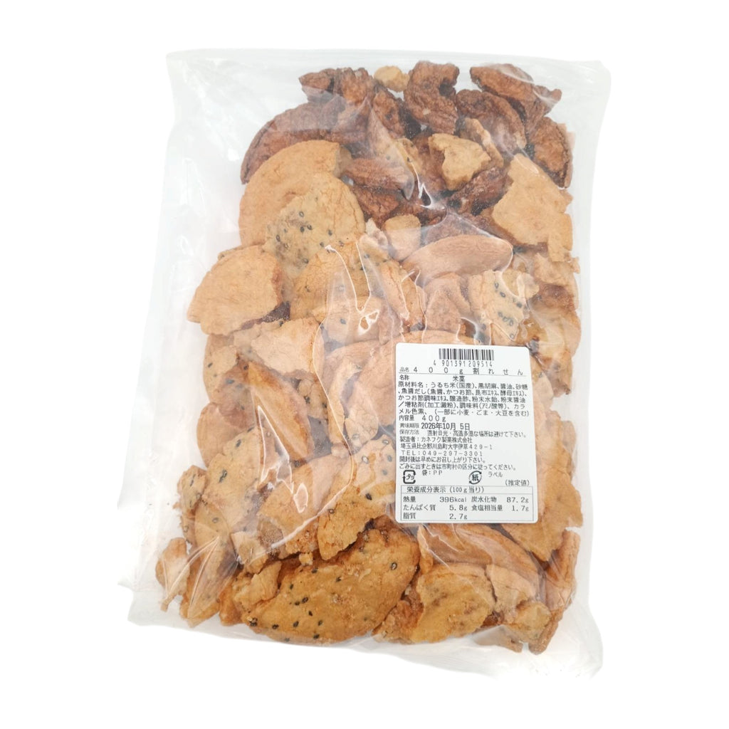 天然生活 割れ醤油煎餅 (400g) 3種