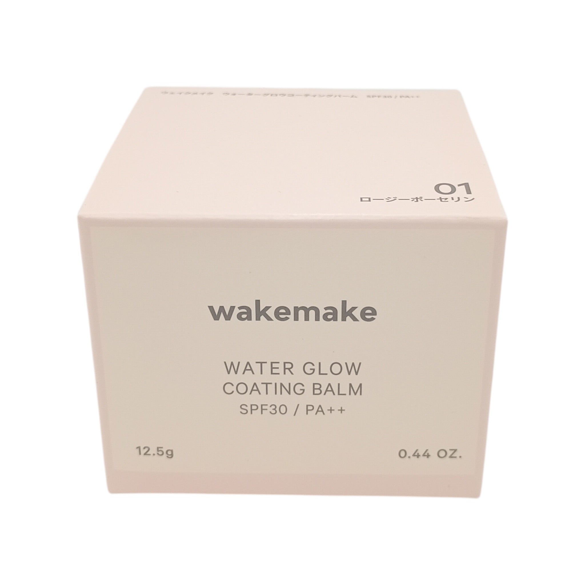 wakemake(ウェイクメイク) ウォーターグロウコーティングバーム01 ロージーポーセリン バームファンデーション  ブラシ付き クッションファンデ